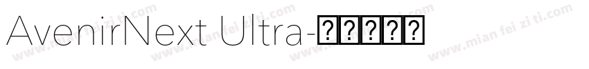 AvenirNext Ultra字体转换